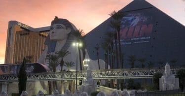 Luxor Las vegas external sunset shot