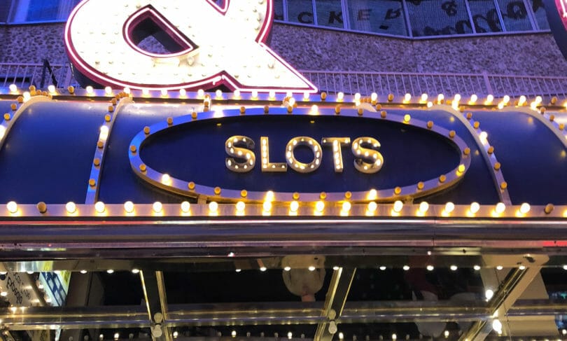 slot machine marquee sign