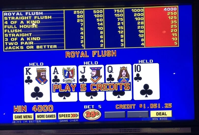 Royal Flush at MGM Springfield
