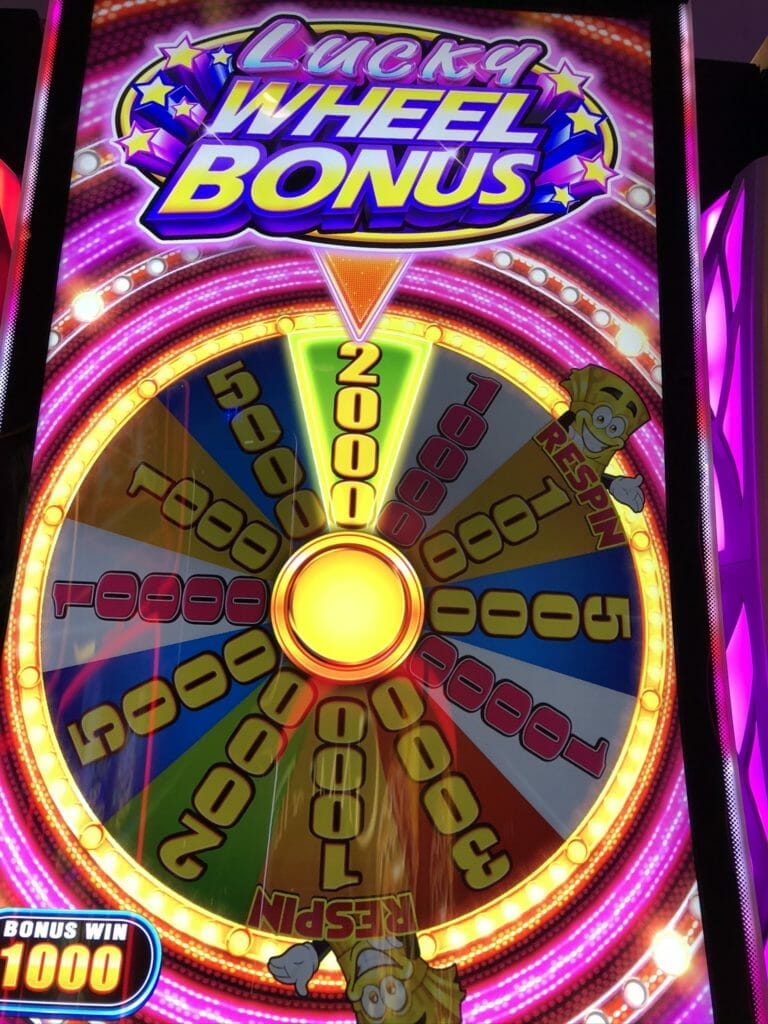 Dream Cash by Aruze Lucky Wheel Bonus outcome