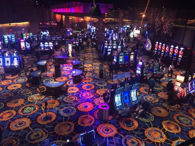 Ocean Casino Resort casino floor overhead