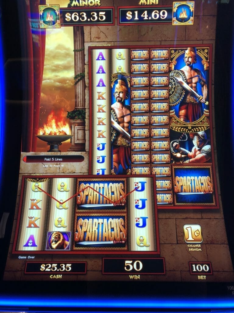 Spartacus by Scientific Games mega wild reels transfer