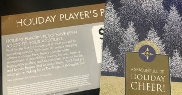 Mohegan Sun holiday players perks