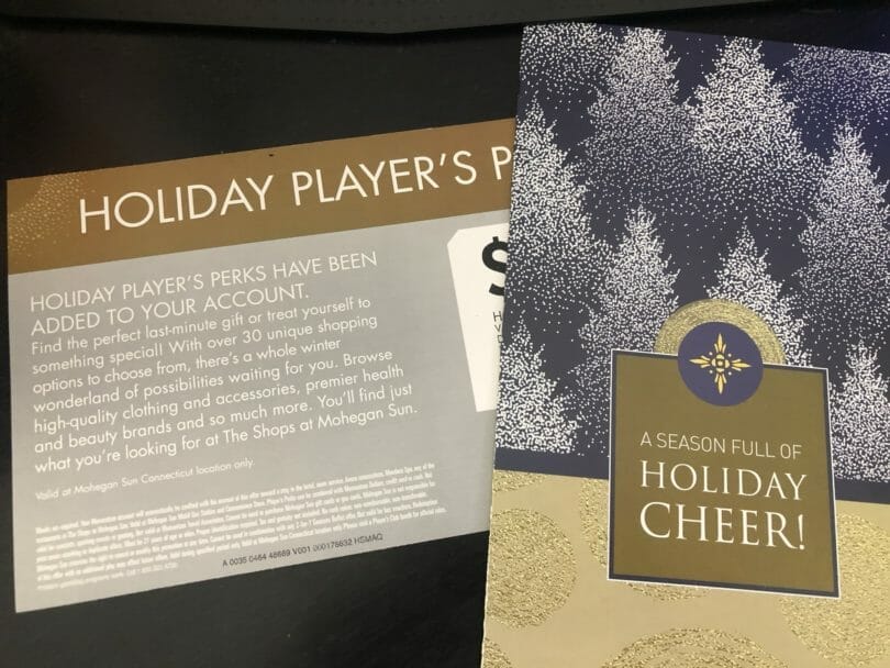 Mohegan Sun holiday players perks