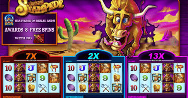 Jackpot Stampede supercharged reels by WMS