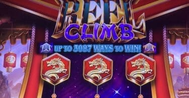 Reel Climb Prosperity by Aristocrat top of the screen