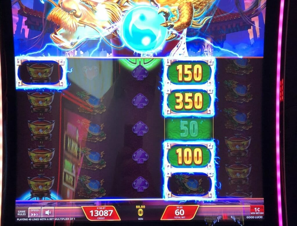 Dragon Spell by IGT prizes collected