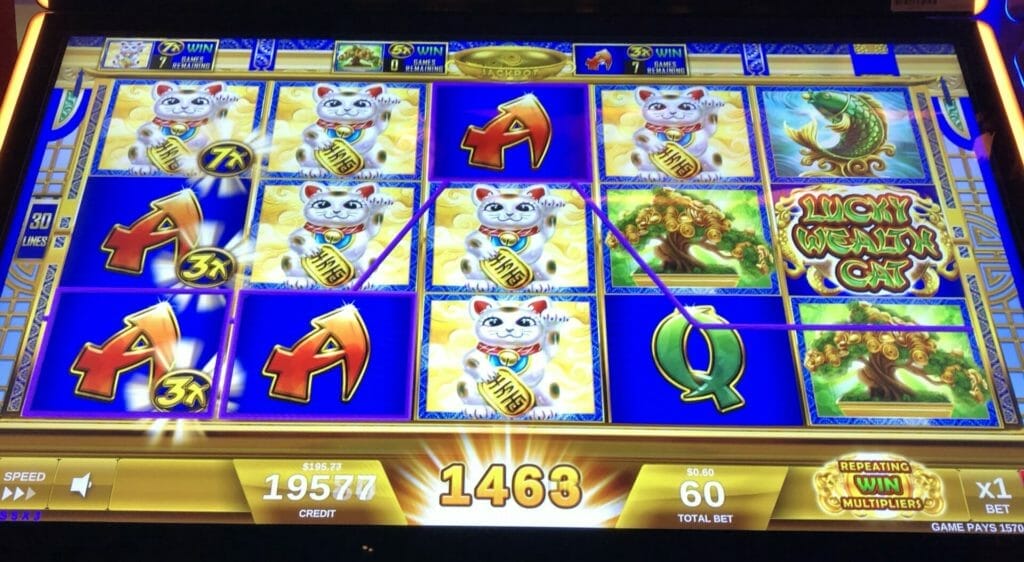 Lucky Wealth Cat by IGT big line hit