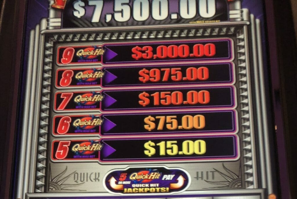 quick hits slot machine jackpot