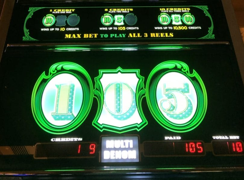 Cash Machine by Everi 105 credit win