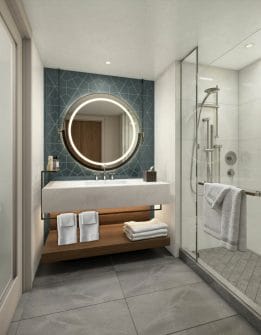 Atrium Tower Bathroom Rendering