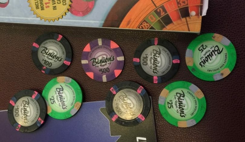 Binion's casino chips