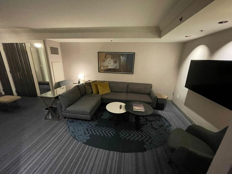Cosmopolitan of Las Vegas Terrace One Bedroom Suite living room