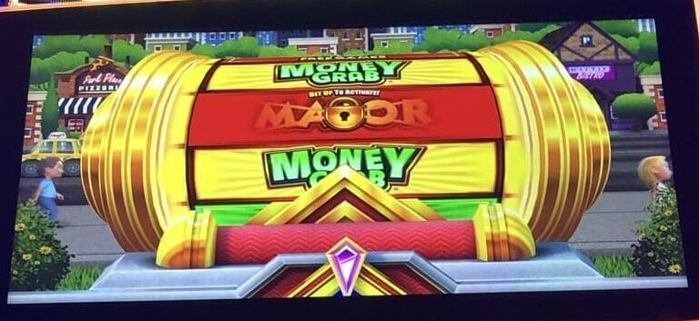 Monopoly Money Grab by Scientific Games Bonus Wheel top box