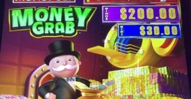 Monopoly Money Grab by Scientific Games top box