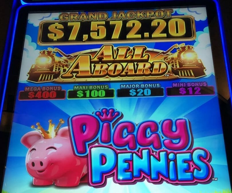 All Aboard Piggy Pennies by Konami jackpots