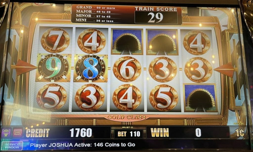 Cash Express Gold Class Buffalo by Aristocrat mini jackpot