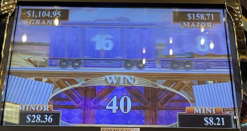 Cash Express Gold Class Buffalo by Aristocrat 56 cent train