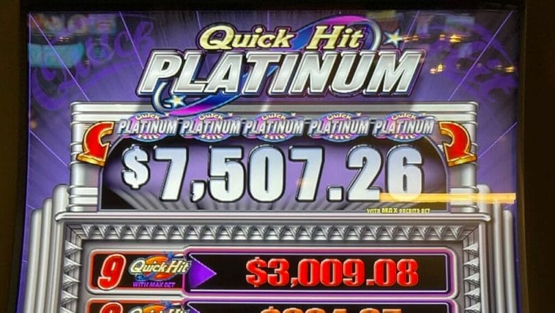 Quick Hit Platinum by Bally top jackpot