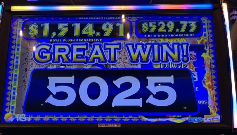 Pharoah's Fortune by IGT big win