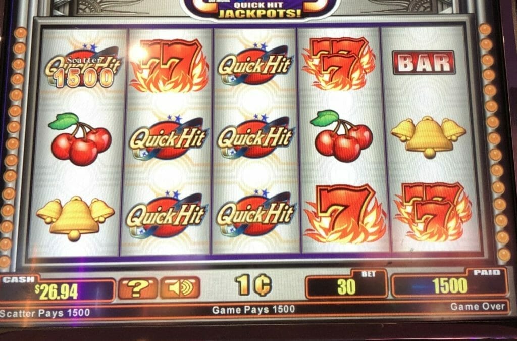 Quick Hit Platinum by Bally 6 Quick Hit win
