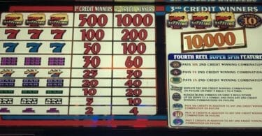 Super Spin Sizzling 7 by IGT pay table