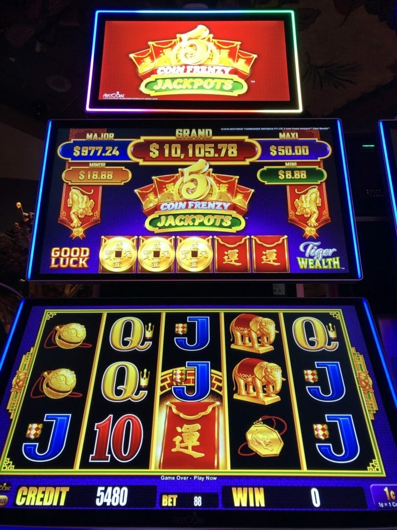 5 Coin Frenzy Jackpots by Aristocrat logo