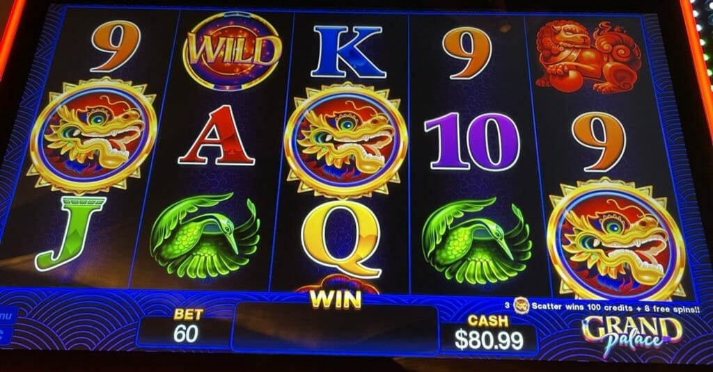 Cash Jolt Grand Palace by AGS free spins bonus triggered