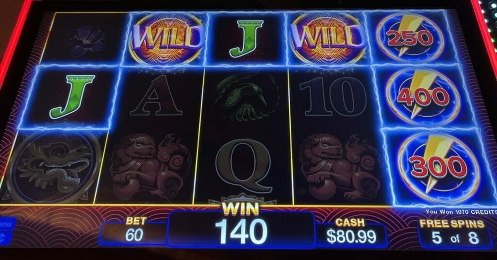 Cash Jolt Grand Palace by AGS Cash Jolt in the free spins bonus