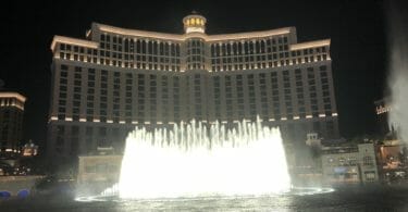 Bellagio Las Vegas nighttime fountain show