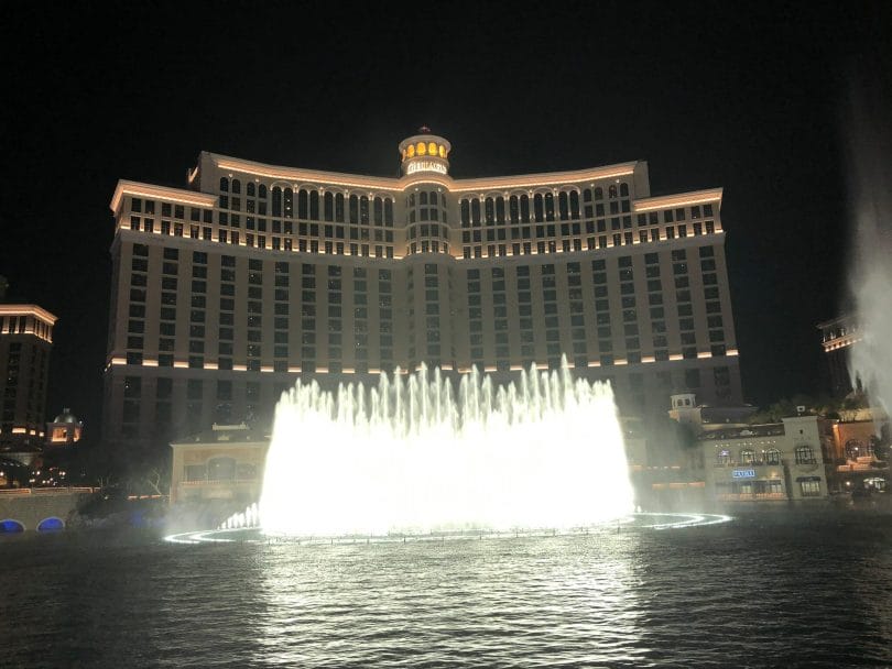 Bellagio Las Vegas nighttime fountain show