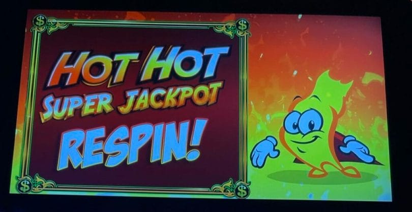 Hot Hot Super Jackpot Double Easy Money by WMS respin graphic
