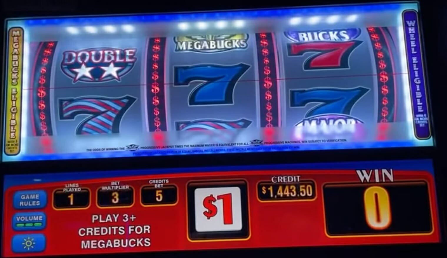 megabucks jackpots