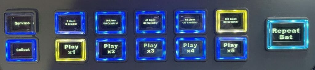 Zeus 1000 by WMS bet panel