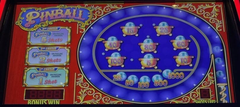 Pinball by IGT top screen