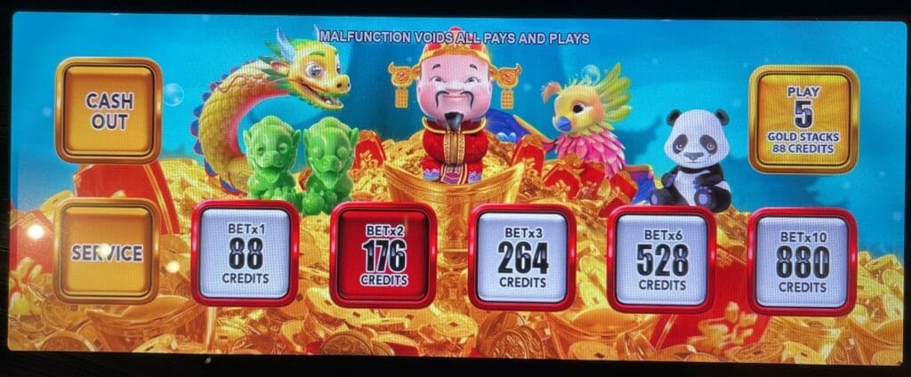 Gold Stacks 88 Turtle Kingdom by Aristocrat bet panel