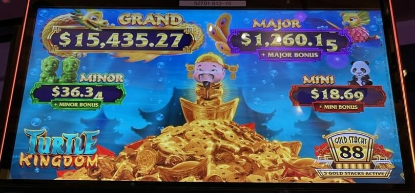 Gold Stacks 88 Turtle Kingdom by Aristocrat progressives