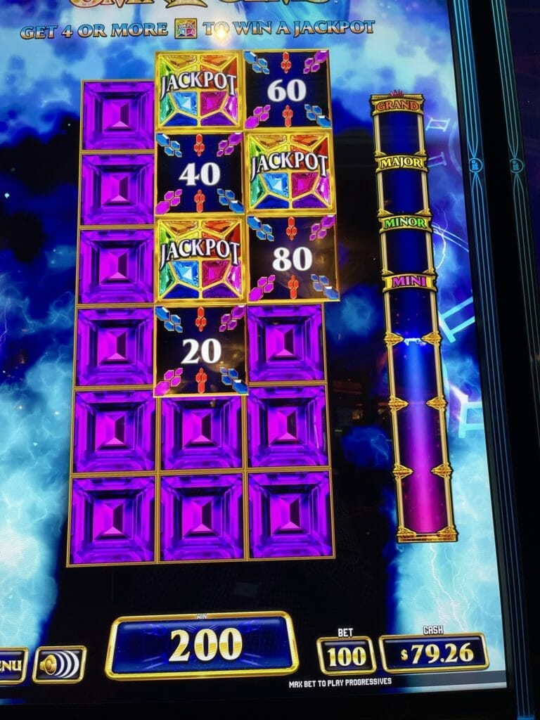 Omni Gems by Incredible Technologies Jackpot Bonus outcome