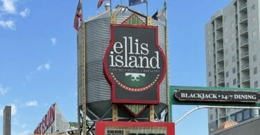 Ellis Island exterior sign