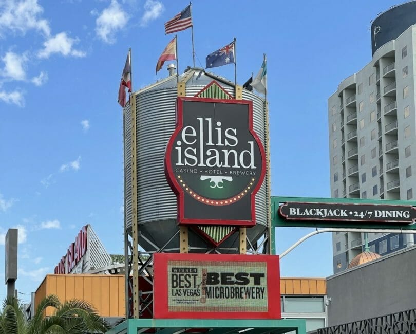 Ellis Island exterior sign