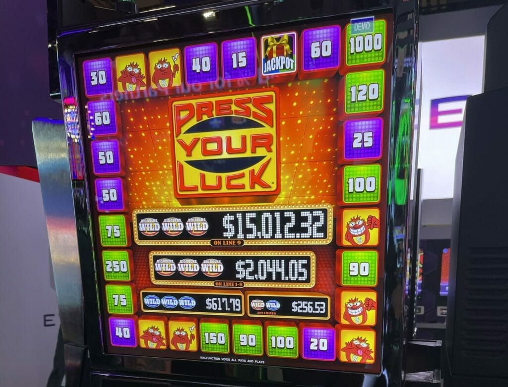 Press Your Luck by Everi big board bonus