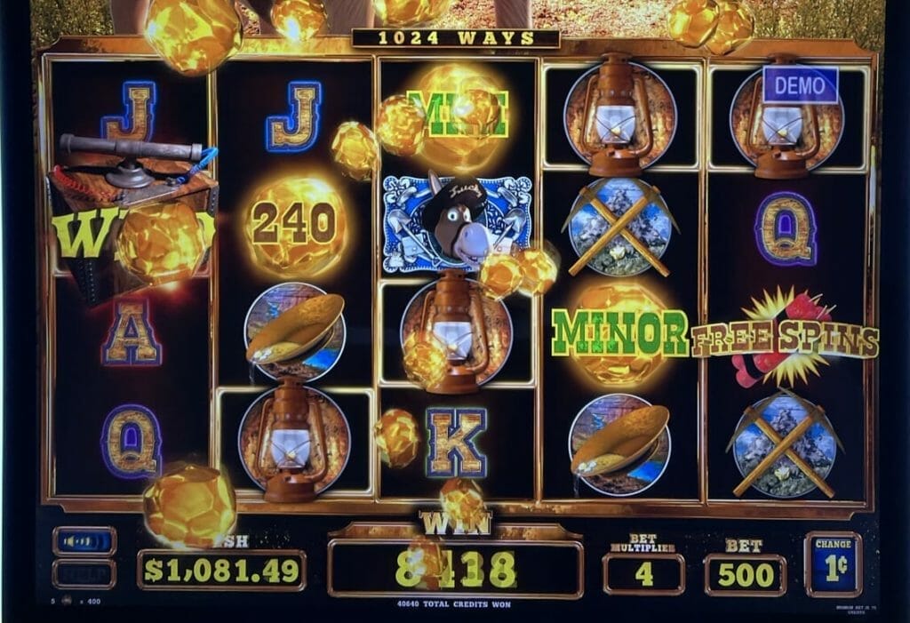 Gold Hills Lucky Mule by Everi prizes awarded