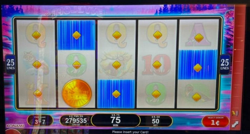 Coin Streak by Konami coin streak bonus in progress