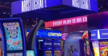 Aristocrat booth at G2E 2021