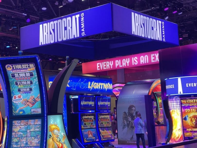 Aristocrat booth at G2E 2021
