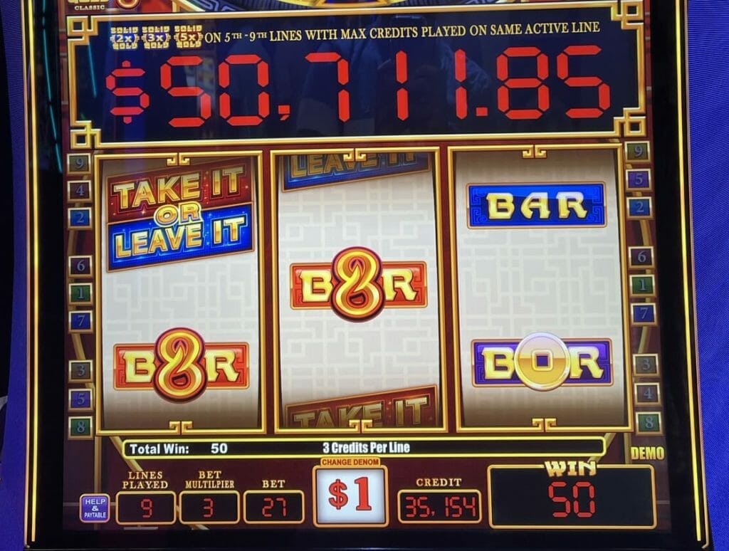 Take it or Leave it by Ainsworth reel set and progressive