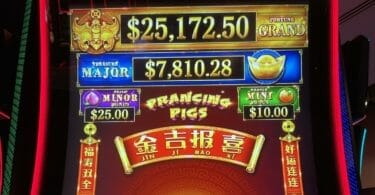 Prancing Pigs by Scientific Games logo and progressives