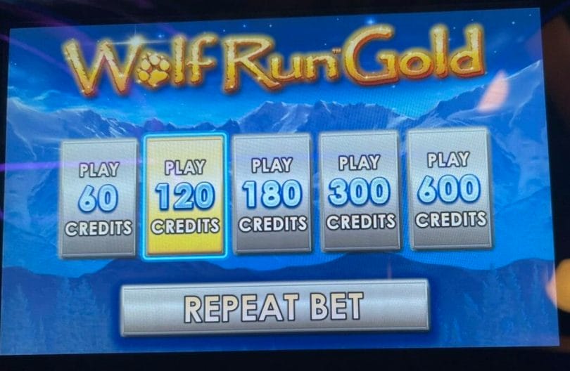 Wolf Run Gold by IGT bet panel