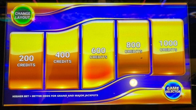 Fortune Link 4 by IGT bet panel