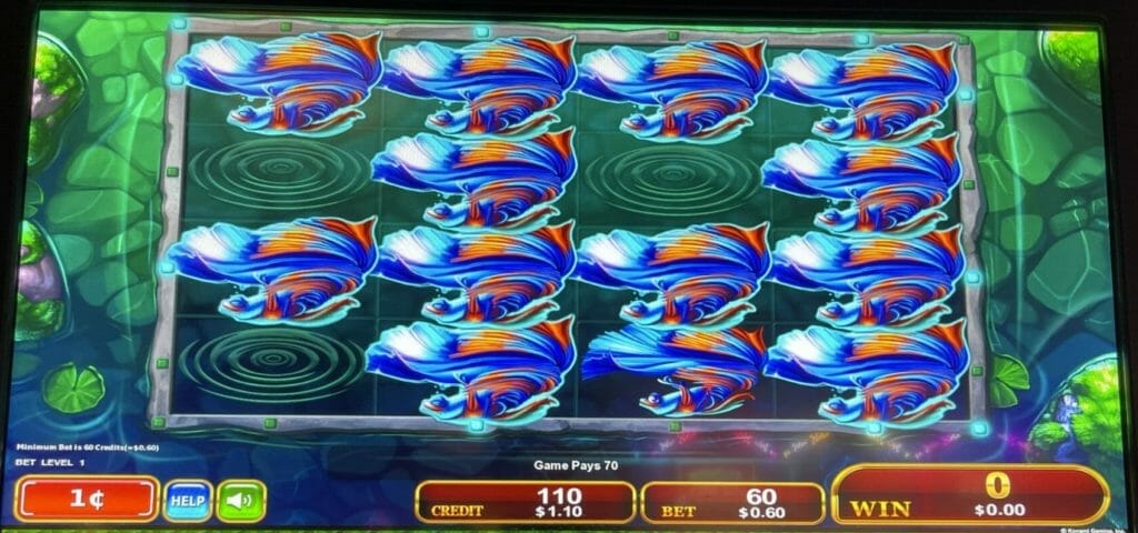 Catch Four by Konami respin feature completed